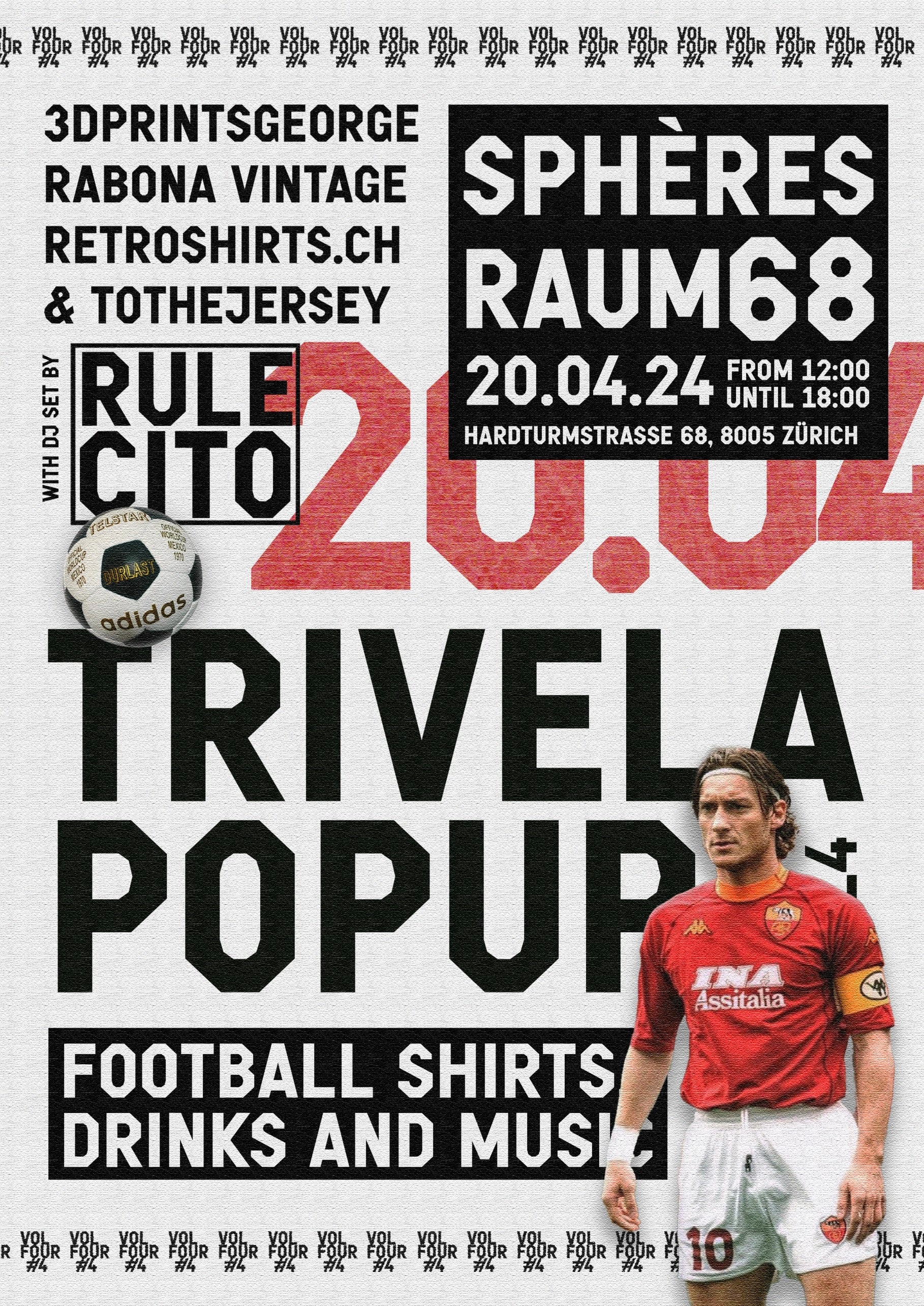 Trivela Popup V4 - Vintage Football Shirts Popup am 20.04.