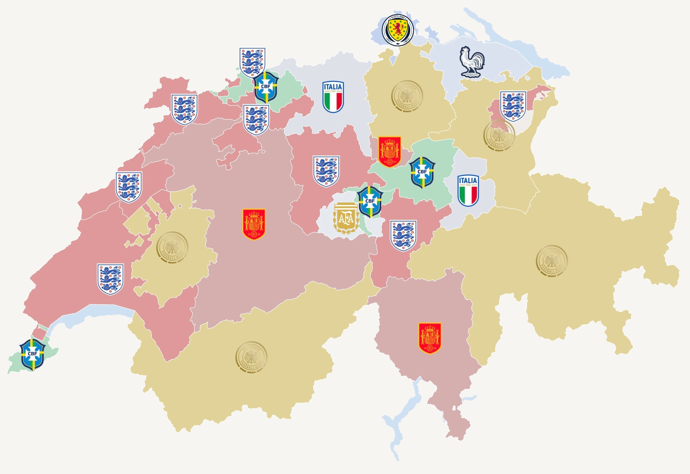 Welches Trikot trägt dein Kanton? Der Trikot Atlas der Schweiz