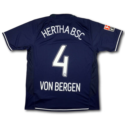 Hertha Berlin 2007-08 Trikot heim - VON BERGEN #4 - 8/10 - [L]