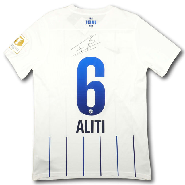 FC Zürich 2021-22 Trikot heim Player Issue Meistersaison & 125-Jahre Jubiläum signiert - ALITI #6 - 8/10 - [M]