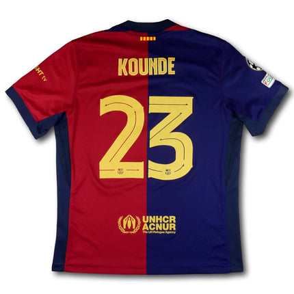 FC Barcelona 2024/25 home shirt title-winning season - KOUNDE #23 - 8/10 - [L]