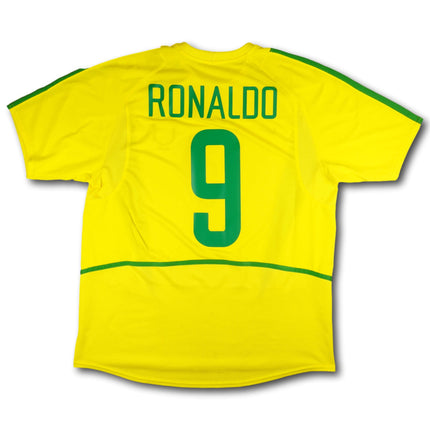 Brasilien 2002 Trikot heim - RONALDO #9 - 7/10 - [L]