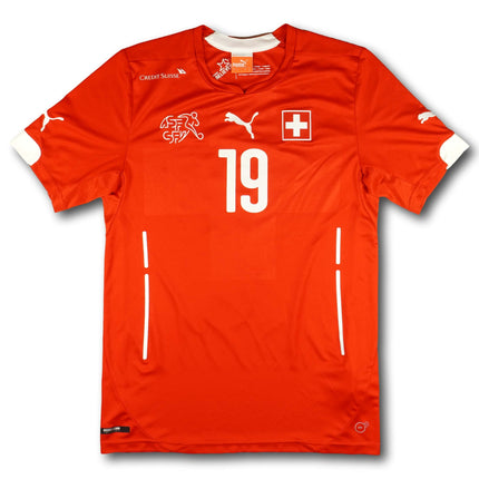 Switzerland 2014 home shirt - DRMIC #19 - 9/10 - [S]