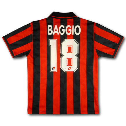 AC Milan 1994-95 shirt BAGGIO #18 - Cup Winners' Cup winning season - 7/10 - [L]