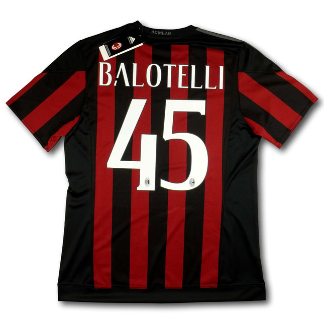 AC Milan 2015-16 Trikot heim - BALOTELLI #45 - 9/10 - [L]