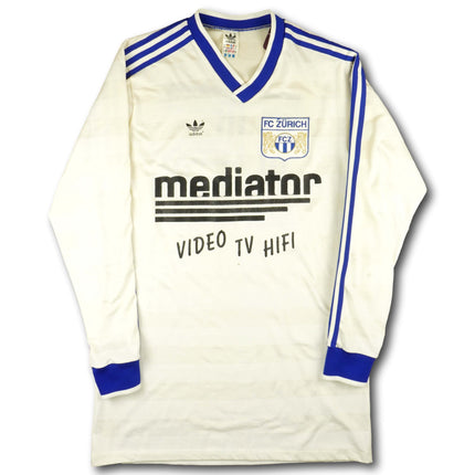 FC Zürich 1985-86 home shirt - L/S - (Schneider) #15 - 6/10 - [L]