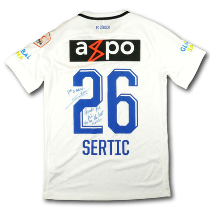 FC Zürich 2018-19 Trikot heim Player Issue signiert - SERTIC #26 - 9/10 - [M]