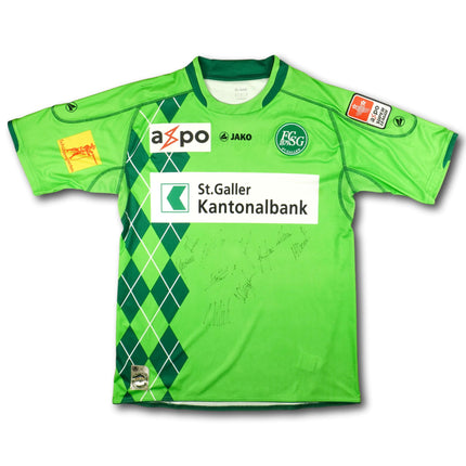 FC St. Gallen 2010-11 home shirt signed by the team - 9/10 - [M]