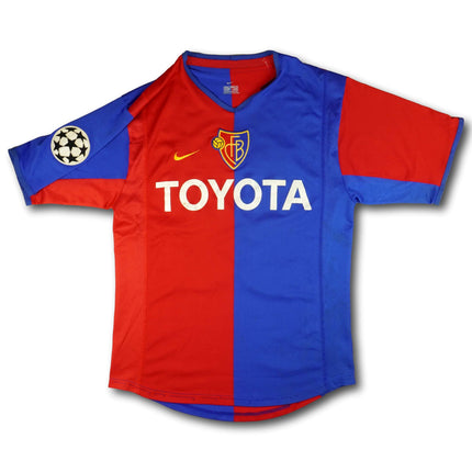 FC Basel 2002-04 home shirt Champions League - Rossi #48 - 6/10 - [S]