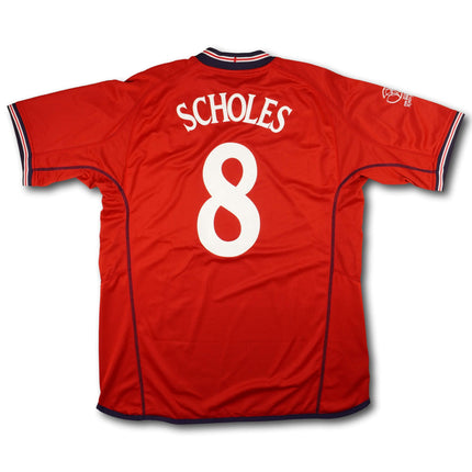 England 2002 away shirt - SCHOLES #8 - 9/10 - [XL]