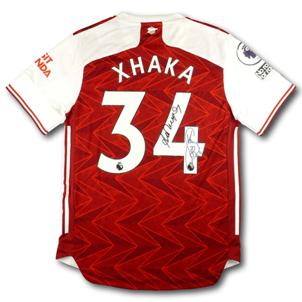 FC Arsenal 2020-21 Trikot heim Player Specs signiert - XHAKA #34 - 9/10 - [M]