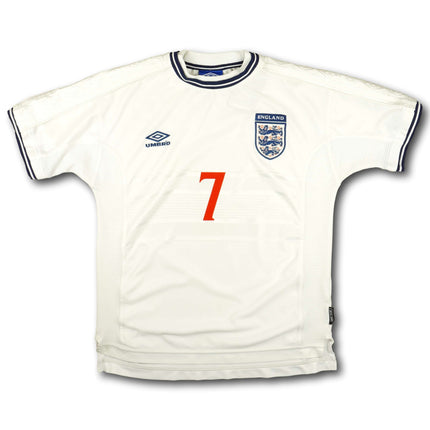 England 2000 Trikot heim - BECKHAM #7 - 8/10 - [M]