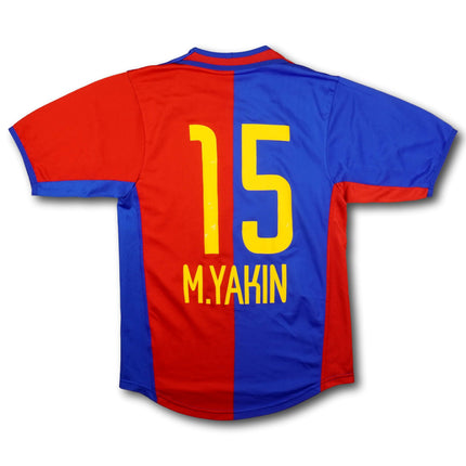 FC Basel 2002-04 Trikot heim Meistersaison (03/04) - M.YAKIN #15 - 5/10 - [XS]