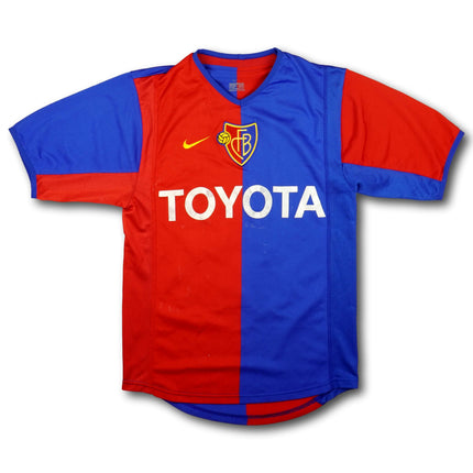 FC Basel 2002-04 Trikot heim Meistersaison (03/04) - M.YAKIN #15 - 5/10 - [XS]