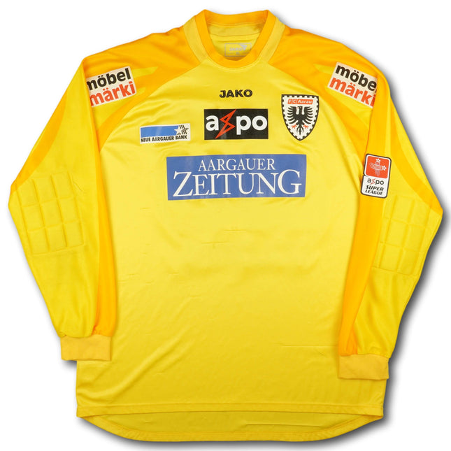 FC Aarau 2005-06 goalkeeper shirt Player Issue - L/S - Colomba #23 - 4/10 - [XL]