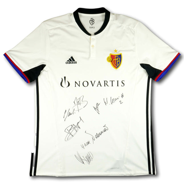 FC Basel 2016-17 Trikot auswärts Meistersaison signiert - 9/10 - [XL]