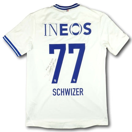 FC Lausanne–Sport 2022-23 Trikot heim signiert - SCHWIZER #77 - 7/10 - [S]