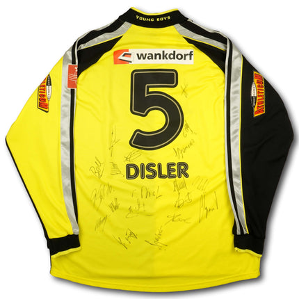 BSC Young Boys 2002-023 Trikot heim Player Issue signiert vom Team - L/S - DISLER #5 - 7/10 - [XL]