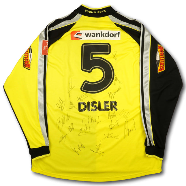 BSC Young Boys 2002-023 Trikot heim Player Issue signiert vom Team - L/S - DISLER #5 - 7/10 - [XL]
