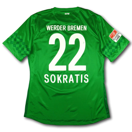 Werder Bremen 2012-13 Trikot heim Player Issue - SOKRATIS #22 - 6/10 - [XL]