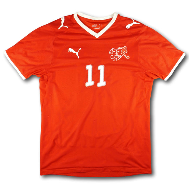 Schweiz 2008 Trikot heim - STRELLER #11 - 8/10 - [S]