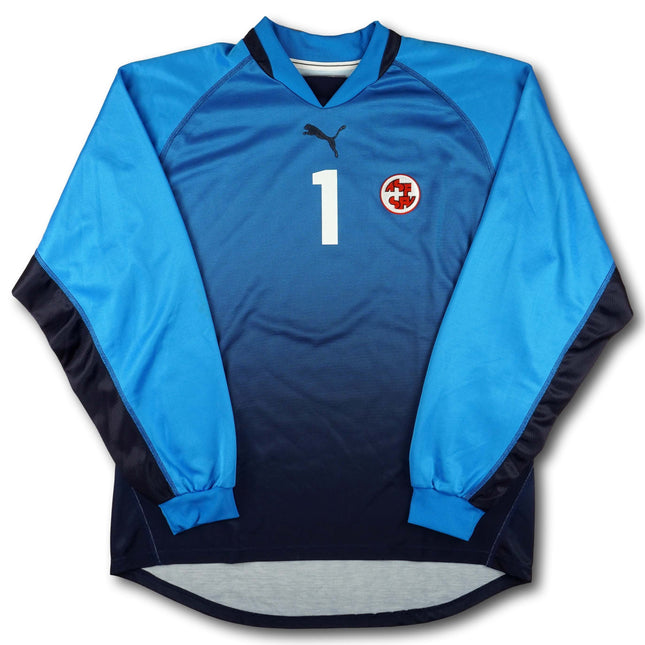 Schweiz ca. 2004-10 Trikot torhüter Signiert signiert - BENAGLIO #1 - 8/10 - [XL]