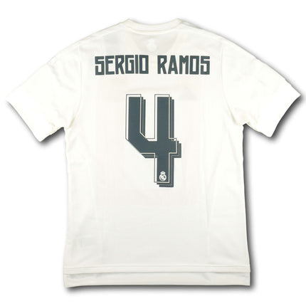 Real Madrid 2015-16 Trikot heim Champions-League-Sieger - SERGIO RAMOS #4 - 9/10 - [M]