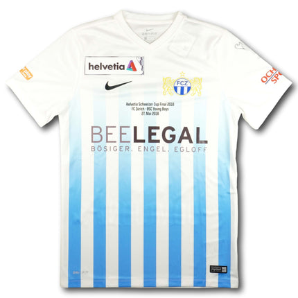 FC Zürich 2017-18 Trikot heim Match Issued Cupsieger - DOMGJONI #3 - 9/10 - [M]