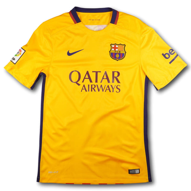 FC Barcelona 2015-16 Trikot auswärts Double-Sieger - 9/10 - [S]