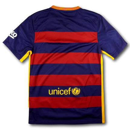 FC Barcelona 2015-16 Trikot heim Double-Sieger - 8/10 - [S]
