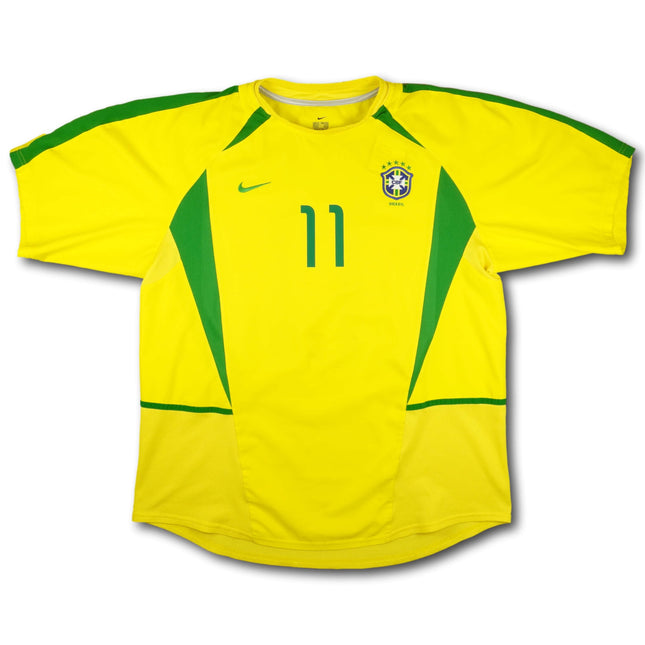 Brasilien 2002 Trikot heim Weltmeister - RONALDINHO #11 - 7/10 - [XL]