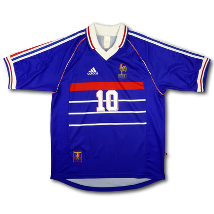 Frankreich 1998 Trikot heim Weltmeister - ZIDANE #10 - 8/10 - [M]