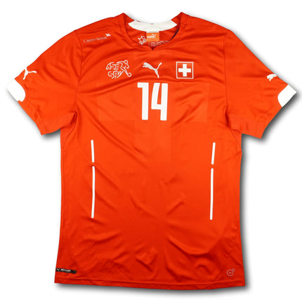 Schweiz 2014 Trikot heim - STOCKER #14 - 8/10 - [L]