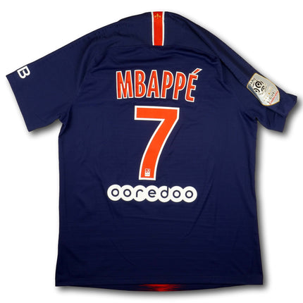 Paris Saint-Germain 2018-19 Trikot heim Player Specs Meistersaison - MBAPPÉ #7 - 8/10 - [L]