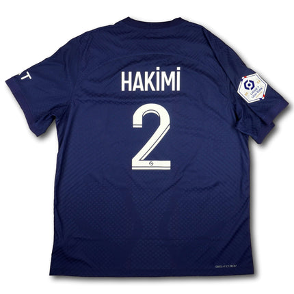 Paris Saint-Germain 2022-23 Trikot heim Player Specs Meistersaison - HAKIMI #2 - 9/10 - [XL]