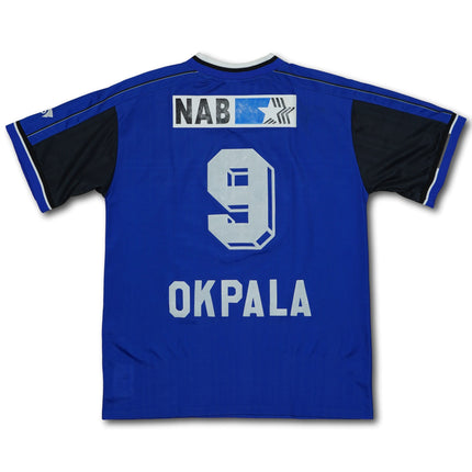 FC Aarau 2001-02 heim L OKPALA #9 vintage Jako