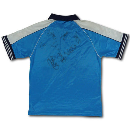 Manchester City 1999-00 heim M signiert vintage Le Coq Sportif
