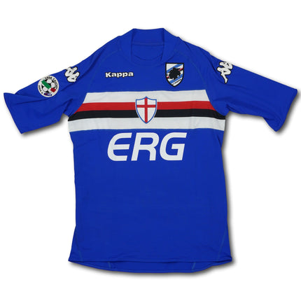 Sampdoria Genua 2008-09 heim XL PALOMBO #17 matchworn Kappa