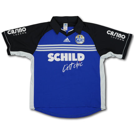 FC Luzern 1999-00 heim L signiert vintage adidas
