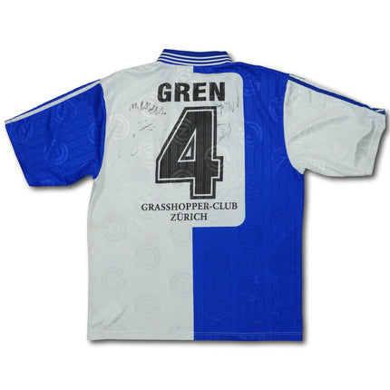 GC Zürich 1997-98 heim L GREN #4 signiert adidas