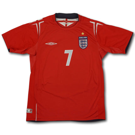 England 2004-06 auswärts S BECKHAM #7 vintage Umbro