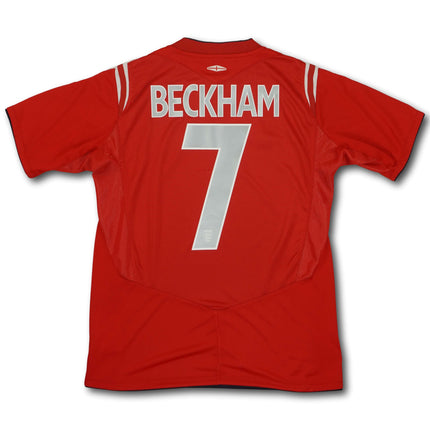 England 2004-06 auswärts S BECKHAM #7 vintage Umbro