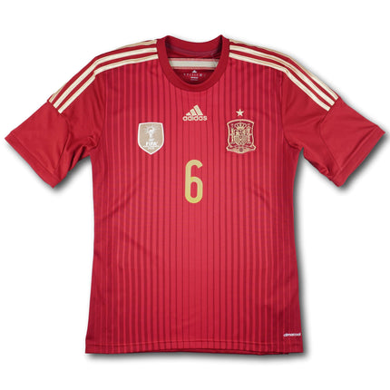 Spanien 2014 Trikot heim - A. INIESTA #6 - 9/10 - [M]