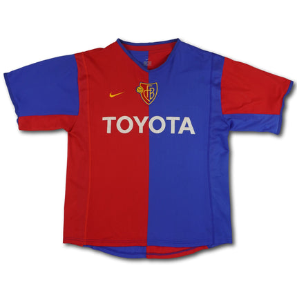 FC Basel 2002-04 heim L signiert vintage Nike