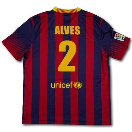 FC Barcelona 2013-14 heim L alves #2 Nike