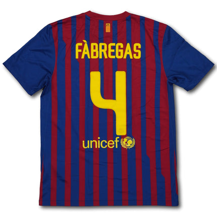 FC Barcelona 2011-12 heim M FABREGAS #4 Nike