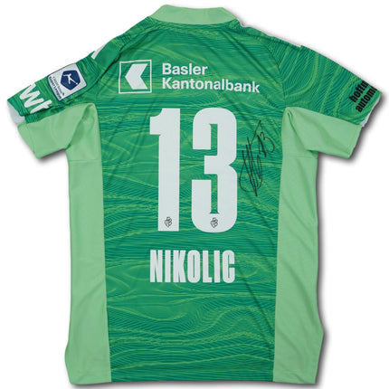 FC Basel 2021-22 Torhüter adidas L NIKOLIC #13