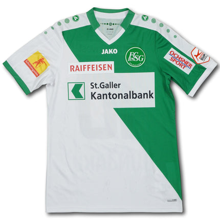 FC St. Gallen 2016-17 heim M BUNJAKU #10 signiert matchworn Jako