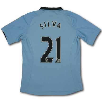 Manchester City 2012-13 heim L SILVA #21 Umbro