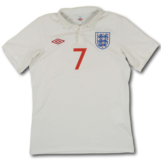 England 2009-10 heim S LENNON #7 Umbro